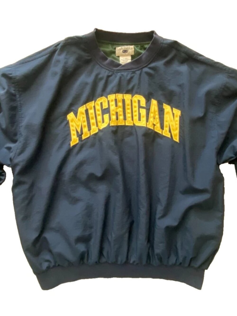 Vintage 90s OARSMAN Michigan Wolverines Pullover Windbreaker Jacket